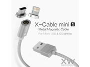 WSKEN Mini Magnetic Micro USB Charger Braided Cable For iPhone 7 Plus 6S Samsung S6 HUAWEI LG Magnet Charge Adapter