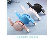CAFELE 100cm 2 in 1 retractable USB fast charging Cable For iPhone 7 5s 6 6 plus and micro android for Samsung xiaomi