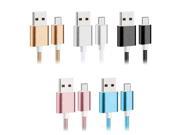 For Samsung Galaxy S4 S3 HTC Lenovo Huawei Phone Microusb Micro USB Cable 5V 2A Quick Charge Metal Braided Cord Data Sync Wire