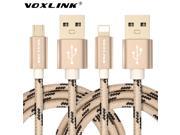 VOXLINK Micro USB Cable Sync Data USB Charger Cable for iPhone 6 6s Plus 5s ipad mini ipad air for Samsung Galaxy s7 s6 s5 s4 s3