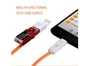 Brand Multi Function LED Micro USB OTG Cable For Android Data Line Charger Cable For SAMSUNG HUAWEI HTC ZTE XiaoMi