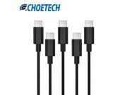 USB C Cable 5PCS Pack CHOE 3.3ft USB 2.0 Type C Cable with 56k Resistor for Note 7 Huawei P9 Macbook LG G5 Xiaomi Mi 5