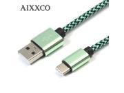 AIXXCO USB C 3.1 Type C 2m cable Braided nylon Cable for Macbook nexus 6p ChromeBook for Asus Zen AiO Type C USB oneplus 2
