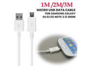 Hot 1M 2M 3M Micro USB Charger Cables USB Sync Date Cables For Samsung Galaxy s3 s4 Note 2 3