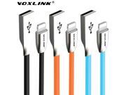 VOXLINK 0.5M 1M 1.5M 1.8M 3M 3D Zinc Alloy Colorful USB Cable for iPhone 7 6 6s Plus 5s 5 iPad mini Fit for IOS 9 8 Pin Cable