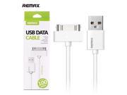 100% Genuine Remax 1M 3FT 30pin to USB Sync Data Charger Cable for iPhone 3GS 4 4S iPad 2 3 iPod nano with retail box
