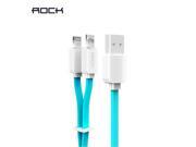 ROCK phone charging cable for iPhone 6 6s 6 plus and samsung Android phone chargning line 2 in one 1m cable for iPhone