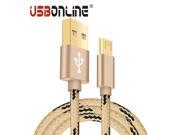 Fast changing Cable 50cm 100cm 200cm 300cm Nylon Micro USB Charger Charging Sync Data Cable For Samsung HTC LG VOXLINK Cable