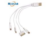 Full Copper 4 in 1 Mini Usb Cable Micro USB Cable for iphone Samsung galaxy S4 S3 BlackBerry HTC for ipad