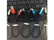 Fast Data Sync Charger Cable 3.6A 5 Color 30cm 1M Nylon For iphone6 6s 7 7plus ipad air pro For android micro Type c