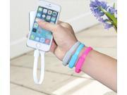Bracelet Flat Style micro USB Portable Charging Data Cable For Mobile Phone samsung LG iPhone 5 5s se 6 6s plus