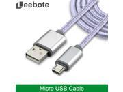 Leebote Nylon Braided USB Cable Charging and Sync Usb data Cable for Apple iPhone 7 7 Plus 6 6S SE 5S 5S for Samsung HTC Xiaomi