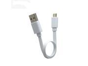 For xiaomi power bank cable 20cm micro usb cable short flat usb cable 2A High speed charging data cable compatible