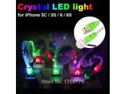 Crystal LED light 8 pin Data Sync Adapter Charger USB Cable Cords Wire for iPhone 5 5s 5c 6 Plus 6S iPad Pro mini iPod ios 8 9