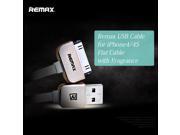 USB Cable for iPhone 4 iPhone4s Remax Charging USB Data Sync Cables with Fragrance Flat Wire for iPad 30pin