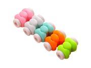 Useful 5pcs bag Bowknot USB Cable earphones protector colorful for Apple iPhone 4 5 6 Plus Random Color