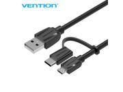 Vention 2 in 1 Micro USB cable and USB Type C cable for Macbook Nokia N1 One Plus 2 Nexus 5X 6P Meizu Pro 5 For Xiaomi Mi