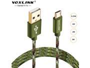 VOXLINK Micro USB cable Android Phone Data USB Cable for Samsung galaxy Sony LG Xiaomi Braided Nylon Fast Charging Cable