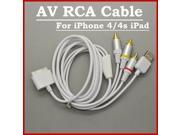 3 IN 1 TV RCA Video Composite AV Cable USB Cables For iPhone 3G 3GS 4 4S iPad 2 3 4