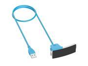USB Charging Cable for Smartwatch Smart Band Only for Fit Bit Smart Watch HR Charging Cord Lines(Blue)