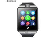 SENBONO Q18  Passometer Smart watch  with Touch Screen camera TF card Bluetooth smartwatch for Android  IOS Phone