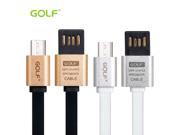 100% Original Golf Brand Alloy Double Side Micro USB Cable 1m Sync Charger For Samsung LG Android mobile phone cabo usb