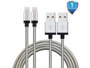 Nylon Braided Cable USB Cord Charging Cable for iphone 6s plus 5s 5c 5 iPad Mini Compatible with iOS8 9.