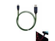 1.2M LED Running Micro USB Cable LED Visible Flowing Data Sync Charger Cable For Samsung HTC Huawei Sony Blackberry