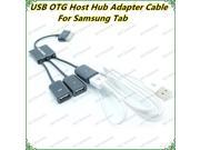Dual Micro USB Host OTG Hub Adapter Cable for Samsung Galaxy Tab 2 P5100 P5110 P3100 P3110