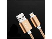 Original 1.5M Metal Braided Micro 8 Pin USB Cable Data Sync Charger Cable Output For iPhone 6 6S Plus 5 5S 5C For iPad Nano