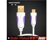 Vention High Speed Micro USB Cable 2.0 Data Sync Charger Cable 1M Gold plated USB Cable For Android S4 S3 HTC Android Phone