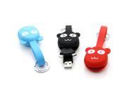 Cute Calf Key Chain 2 in 1 Micro USB Cable Smartphone Sync Date Charger Cable for iPhone 5 5s 6 6plus Samsung Sony Xiaomi