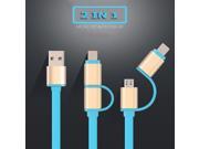 2 in 1 Micro USB cabel for samsung xiaomi redmi note 2 3 Cable for iphone 6 chargeur iphone 5 5S 5C I6 charging cable USB