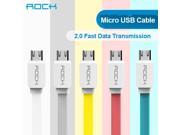 Rock Micro USB Cable for Samsung HTC LG SONY Flat Wire 100cm TPE fast Charging Data Transmit cable with Retaile box