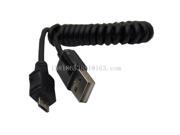 Helical coiled USB2.0 A Male to Micro USB Cable for Samsung Mobile Phone Charging Data cable