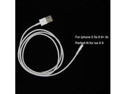 High quality 8 pin Data Sync Adapter Charger USB Cable Cords Wire for iPhone 5 5s 5c 6 Plus 6S perfect fit for ios 8 9