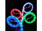 Glow in the dark light up LED micro sync charger USB cable for Samsung for HTC