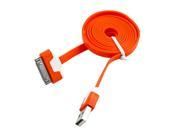 1m 3FT flat noodle usb sync charger data cable for Apple for iPad 3 for iPhone 4 4s YKS