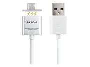 WSKEN 1M Metal Magnetic USB Male to Micro USB Cable Charger Cord Adapter Charging data sync for Cellphone Tablet Digital Camera