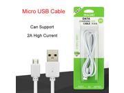 Micro USB Cable Fast Charging Adapter 5V2A 1m Mobile Phone Charger Cable for Samsung galaxy S6 S3 S4 HTC Sony Xiaomi Huawei L90