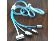 Universal Portable 4 in 1 Charger Cable Multi Chargering micro usb Cable for HTC Samsung Sony Xiaomi Huawei iphone 4 4s 5 5s 6