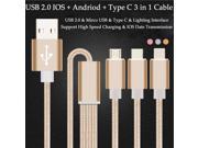 High Speed Cable for Lightning Cable Micro USB Cable Type C Cable for iphone for Nokia HTC Xiaomi Power Bank Mp3