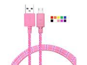 Nylon Braided Charging Sync USB Cable For Android Mobile Phones Samsung LG Sony HTC Nokia Color Weave Data Line USBC288