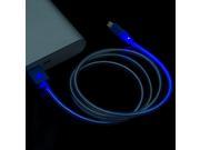 LED Light Data Sync Cable for Samsung S5 S6 Note 1M Micro USB Charging Line for Blackberry Nokia Xiaomi LG Phone Line Wire