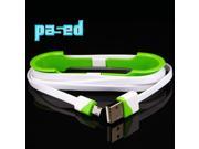 Easy pack! flat noodle design pased 1m 3ft micro usb cable data sync charger for samsung s5 s6 for xiaomi for htc for huawei