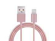 1M Luxury Metal Rose Gold Wire Mobile Phone Cables Charging USB Cable Charger Data For iPhone 5 5S 6S 6 6s plus IOS accessories