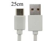 1pcs 25CM White Black Type C 3.1 Type C cable USB Data Sync Charging Cable for Nokia N1 for Macbook OnePlus 2 MX5 Pro