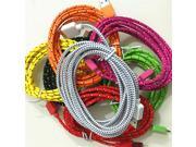 HOT 2M Nylon Braided Micro USB 3.0 Cable Charger Data Sync USB Cable Cord For samsung galaxy s5 i9600 note 3 n9000