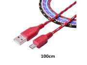COOLSELL USB Cable Charging Data Sync Cords for iPhone 4S 5 Samsung S3 Note3 Cellphone Nylon Braided 2pcs lot Random send