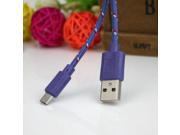 HOT 2m Nylon Braided Micro USB Cable Charger 2.0 Data Sync USB Cable Cord For Samsung Galaxy Cell Android phones